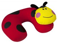 Rood met zwart en geel (lieveheerstbeestje) Travelsafe Nekkussen voor kinderen
