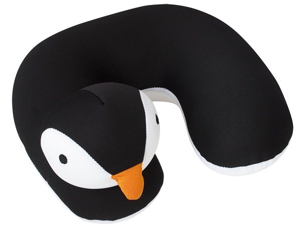 Zwart met wit (pinguin) Travelsafe Nekkussen voor kinderen