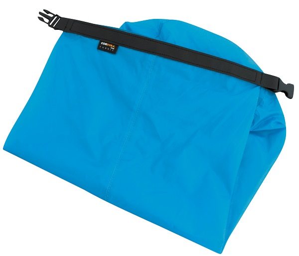 Opgevouwen azuur blauwe Travelsafe Waterdichte Dry Bag